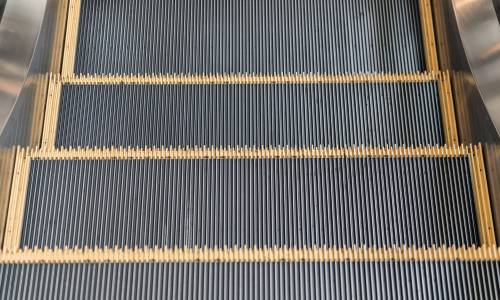 Empty escalator stairs texture background